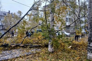 Циклон прошёлся по Ванинскому району МАХ главы Ванинского района Алексея Маслова